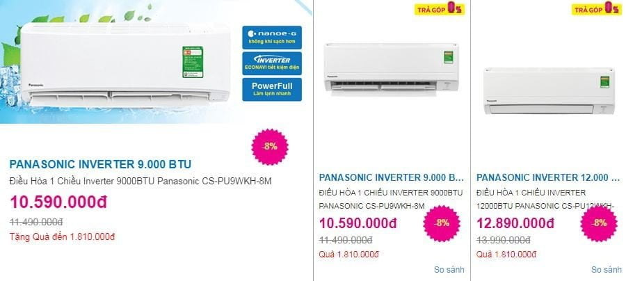 Panasonic Air Conditioners at Media Mart Electronics Superstore