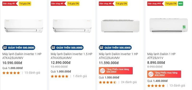 Daikin Air Conditioners from Nguyen Kim