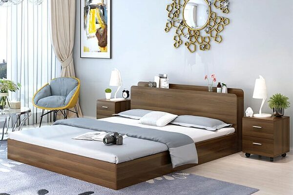 Industrial Wood Bed